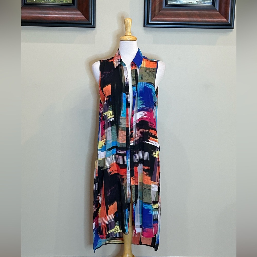 Spense | NWT Size Large Abstract Print Cover-Up